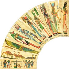 NileCart Pack of 10 Egyptian Papyrus Bookmarks Made in Egypt with Ancient Egy...