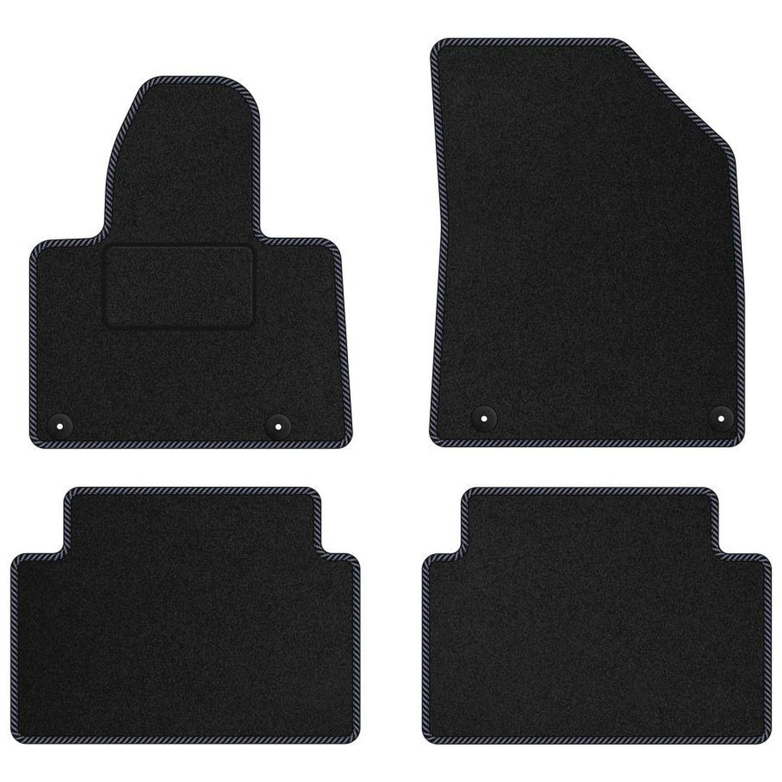 Tapis de sol Citroën C5 II gris velours pour remplacer une moquette usée