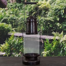 Laterne aus Metall, Öllampe, Windlicht, Kerzenhalter