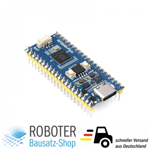 Waveshare RP2040-Plus Microcontroller 4MB (presoldered)