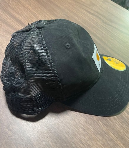 Gorra trasera de malla de lona negra Carhartt talla única cierre a presión ajustable - Imagen 4 de 7