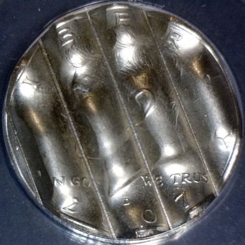 2007d ERROR ANACS MS60 BU WAFFLED Kennedy Half Dollar Coin STRUCK DETAILS Waffle - Picture 7 of 8