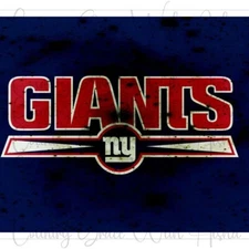 20oz Skinny Tumbler Sublimation Transfer Print Giants Football Ready To Press