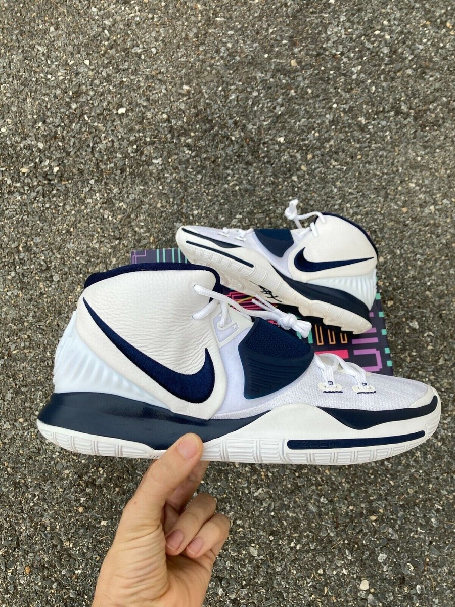 Nike Kyrie 6 TB PROMO White Blue Basketball Shoes CW4142-105