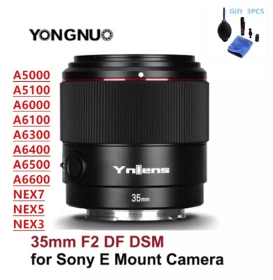 YONGNUO YN35mm F2S DF DSM Full Frame AF Lens For Sony E-Mount A7II A7RII Camera