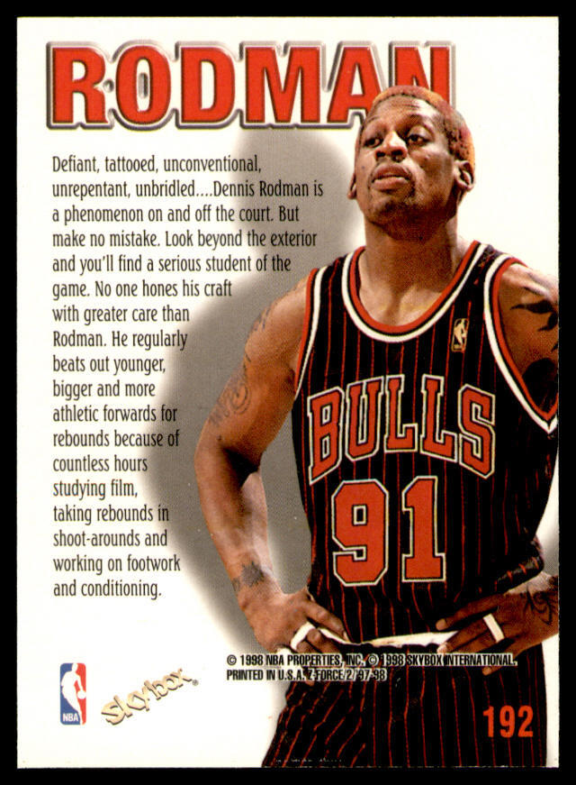 1997-98 SkyBox Z-Force #192 Dennis Rodman | eBay