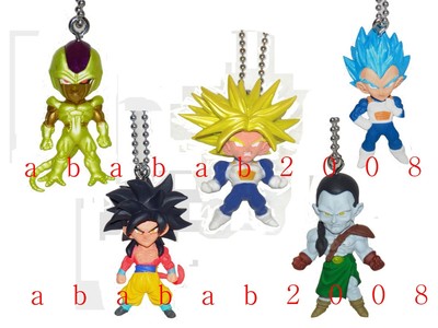 Bandai Dragon Ball Z Figure Udm Burst 44 Keychain Gashapon Full Set 5 Pcs Ebay