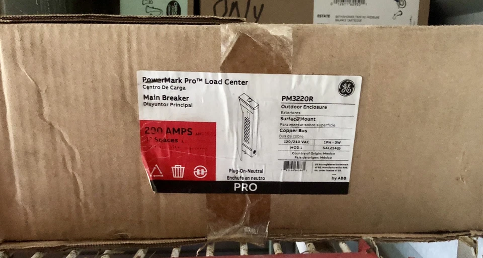 GE PowerMark 32 Space 1-Phase 200A Circuit Breaker Load Center PM3220R Outdoor - Image 2 of 2