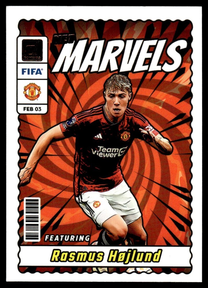Rasmus Højlund 2023 Panini Donruss Soccer #16 Man Utd Card
