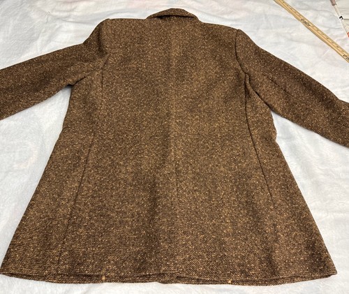 Old Navy Relaxed Blazer LARGE Herringbone Jacket Brown Long Sleeve Pockets Women - Picture 11 of 15