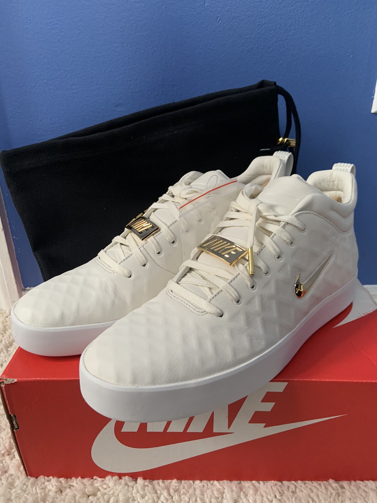 nike tiempo vetta gold x white