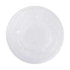 Karat 3.25oz., 4oz. & 5.5oz PP Plastic Portion Cup Lids - 2,500 ct, FP-PL400-PP