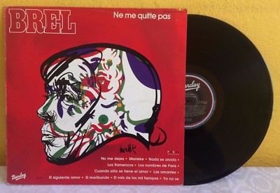 JACQUES BREL -NE ME QUITTE PAS- 1982 RARE MEXICAN LP DIFFERENT COVER CHANSON