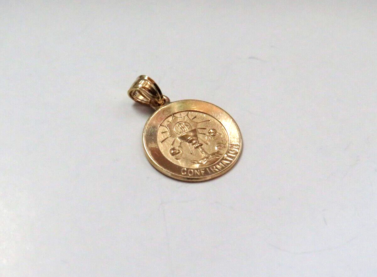 L@@K Small Solid 14K Yellow Gold CONFIRMATION Pen… - image 2