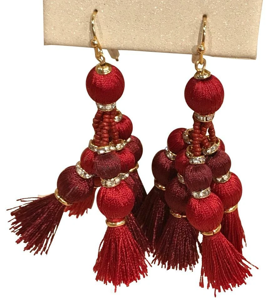 Kate Spade New York Women s Pretty Poms Tassel Statement Earrings