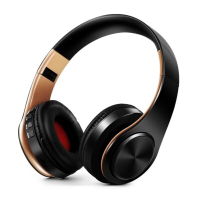 HIFI Stereo Earphones Bluetooth Headphone Music Headset FM and Support SD Card