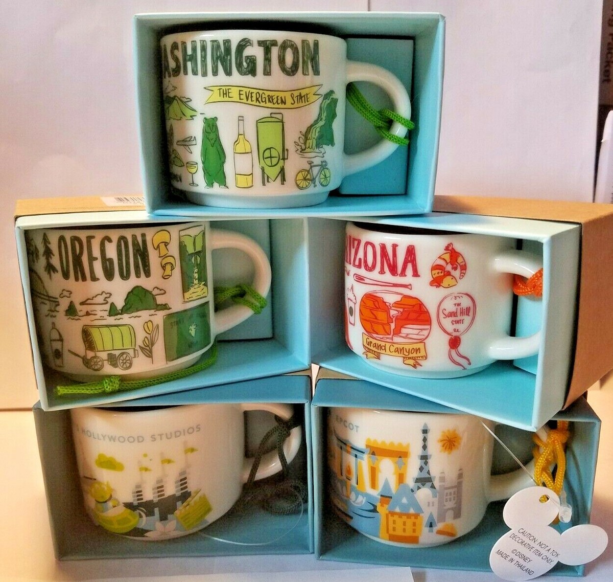 Starbucks Collectible Holiday Ornaments Mugs Cups Ect. Pick your