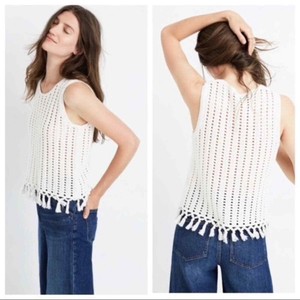 madewell crochet sweater tank