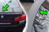 Autospoiler Carbon Optik Slipe Passend FüR BMW Cabrio E93, Heck Flaps Rear Alett