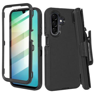 For Samsung S25 FE Holster Case Belt Clip Rugged Shockproof Built in Screen