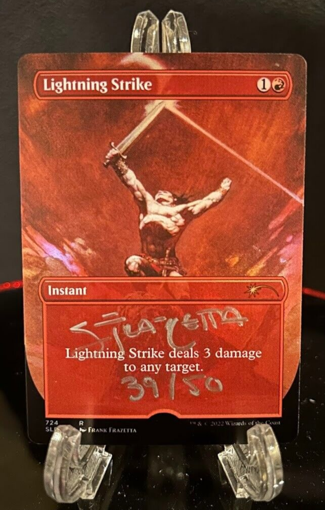 Lightning Strike Foil Borderless Secret Lair Artist Proof