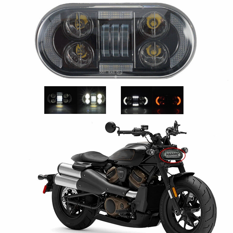 パーツ HARLEY-DAVIDSON RH1250S LED Headlight For Harley Sportster S 1250 RH1250S LED Headlight DRL w/Amber Turn