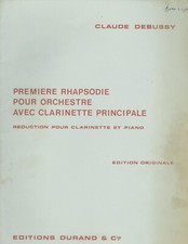 Claude Debussy - Premiere Rhapsodie, pour Clarinet et Piano