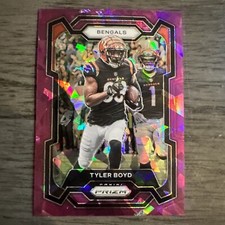 2023 Panini Prizm TYLER BOYD #63 Purple Ice Prizm 195/225 Bengals JA328