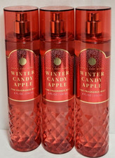 Bath  Body Works WINTER CANDY APPLE Fragrance Body Mist 8 fl. oz. Lot of 3