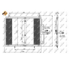 NRF 35244 Condensador Aire Acondicionado Para Mercedes-Benz W124 C124 S124 A124