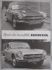 1967 - 68 Honda S800 Roadster & Coupe Brochure