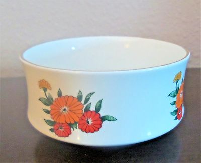 Crown Sterling England Fine Bone China Buckingham Aster Open Sugar/Fruit  Bowl