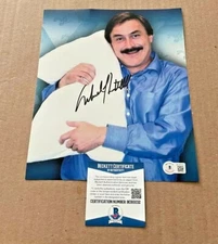 MIKE LINDELL MY PILLOW CEO SIGNED 8X10 PHOTO BECKETT CERTIFIED BAS