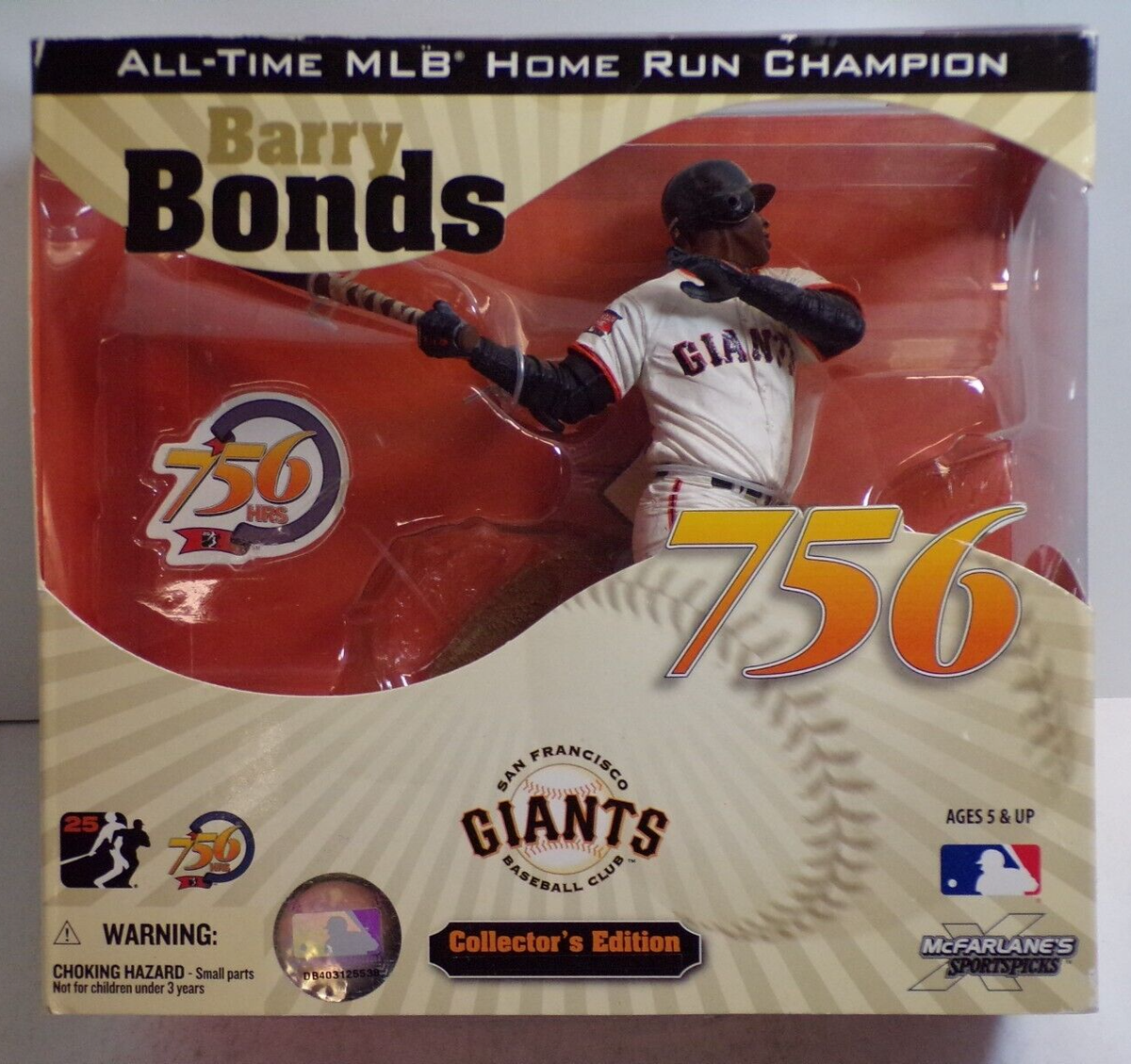 Barry Bonds McFarlane Sports Picks Collector's Edition 756th Home