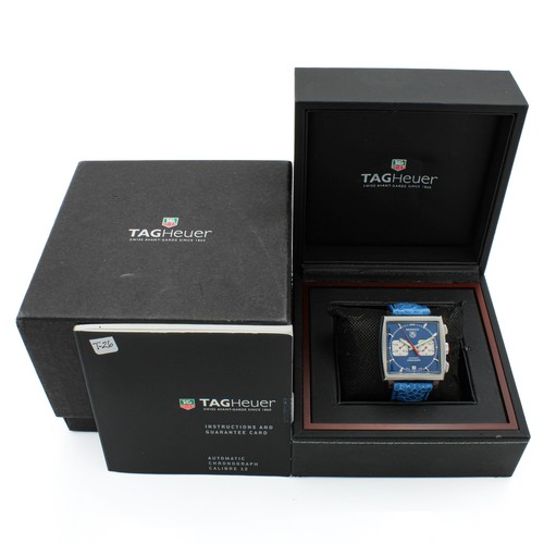 TAG Heuer Monaco Ref CW2113 Chronograph Mens Watch 38mm Box & Papers#W109708-3