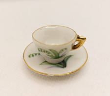 Vintage Miniature Teacup and Saucer Made in Japan 'May'
