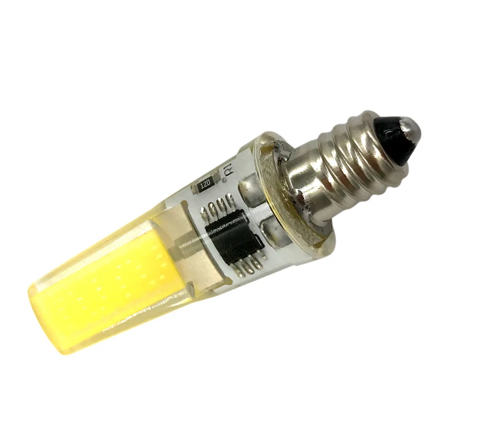 E10 Mini base led Light bulb COB 2508 LED Light Bulb 5W 110V/220V Silicone Lamp - Image 3 of 4