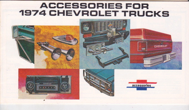 1974 CHEVROLET TRUCK ACCESSORIES US Brochure PICKUP BLAZER MEDIUM HEAVY DUTY etc