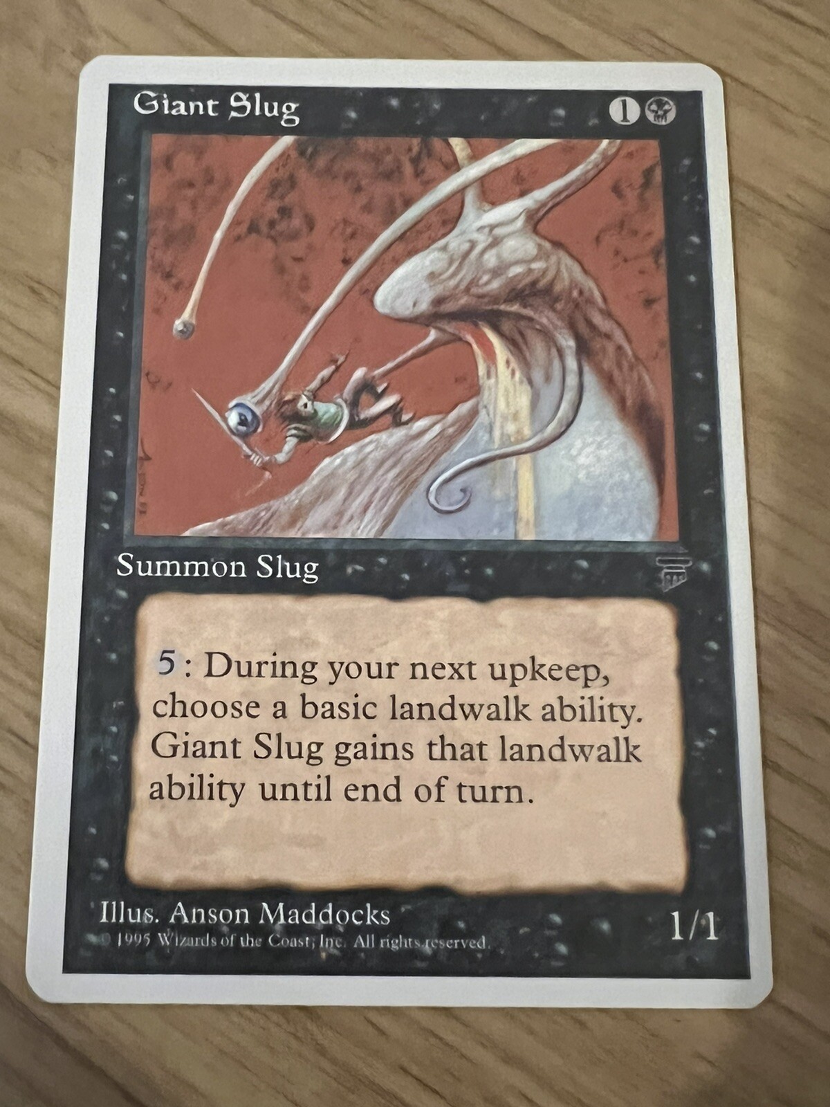 Magic the Gathering CCG - Giant Slug M / NM - Chronicles 1995