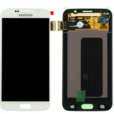 DISPLAY+ TOUCH SCREEN ORIGINALE SAMSUNG GALAXY S6 SM-G920F SCHERMO BIANCO VETRO