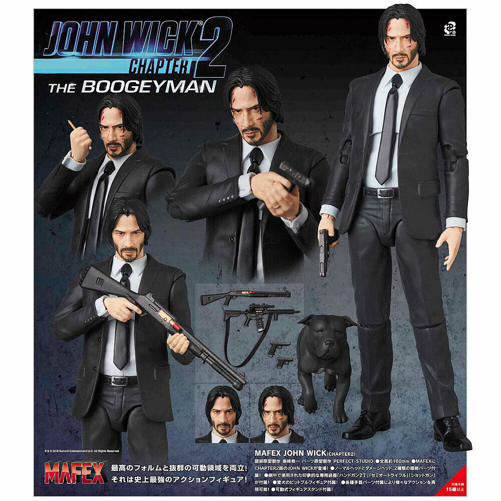 JAPAN IMPORT AUTHENTIC Mafex John Wick Chapter 2 Action Figure - John Wick