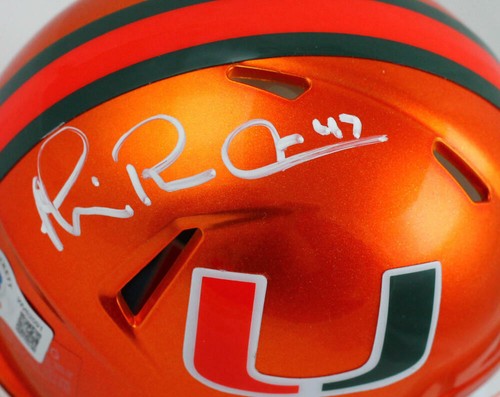 Michael Irvin signierter Miami Hurricanes Flash Speed Mini-Helm-Beckett mit Hologramm - Bild 2 von 5