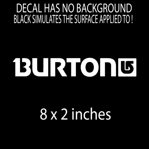 Burton Snowboards Vinyl Decal Bumper Sticker (size in picture ) - Afbeelding 1 van 1