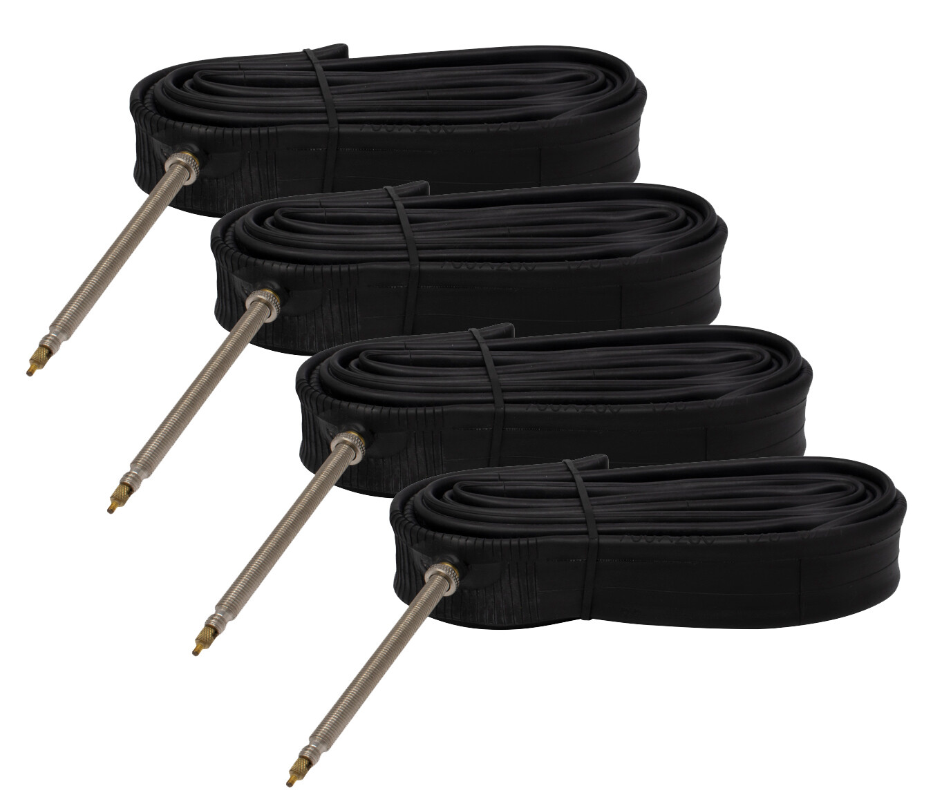 4 GENUINE PRO+ BICYCLE TUBES IN 700 X 25C/28C 80MM STANDARD PRESTA/VALVE