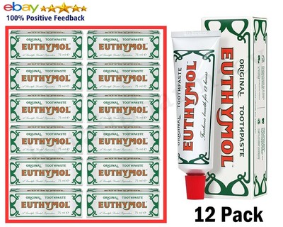 Euthymol Zahnpasta Original Traditionell 75ml Ablaufdatum 2025 12er-Pack