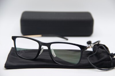 NEW IC! BERLIN AKITO BLACK HD GOLD AUTHENTIC FRAMES EYEGLASSES 53-20