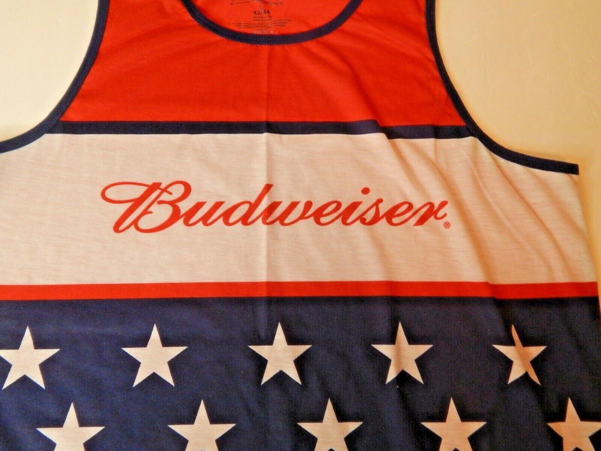 Budweiser Men's Tank Top T-Shirt Size L 42/44 NWOT American