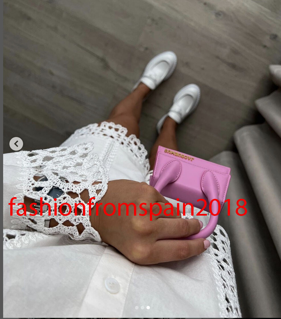 ゆか ZARA NEW WOMAN CROCHET DETAIL SHIRT BLOUSE TOP WHITE XS-XXL