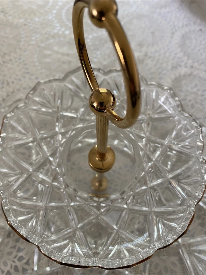 Luxury Two Tier Tidbit Server 9 3/4” Decoration - Image 4 of 4