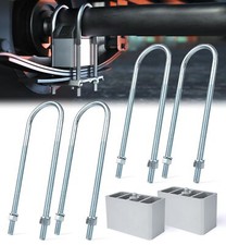 Universal Leaf Spring Lowering Block Kit, Heavy Duty Steel Lowering Block Kit...